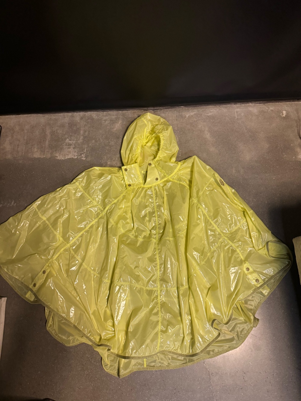FP Movement by Free People Neon Yellow Hooded Rain Cape